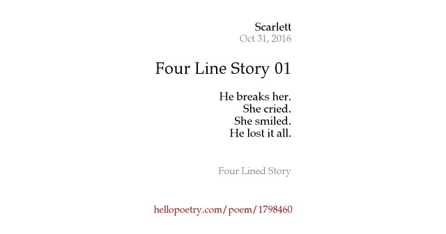 4 Line Poem